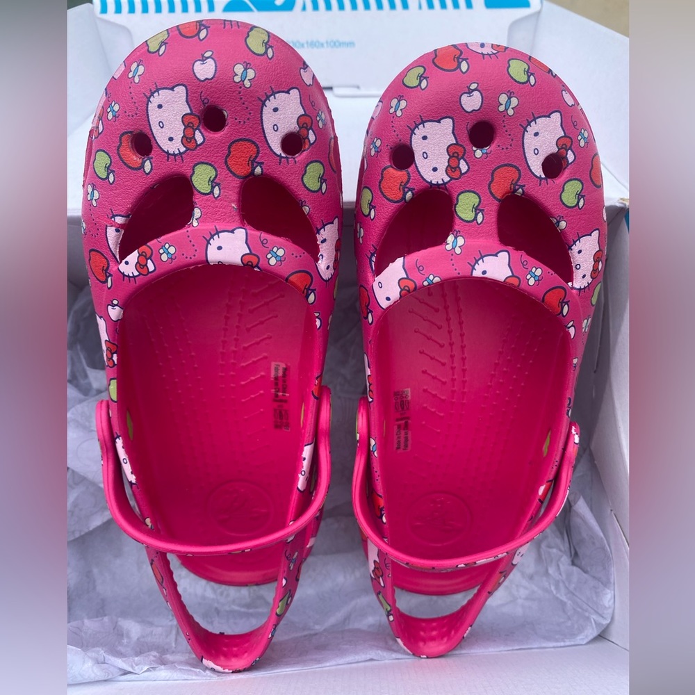 Limited Editions Crocs Hello Kitty Sandals/Slingback Little Kids Size 13M